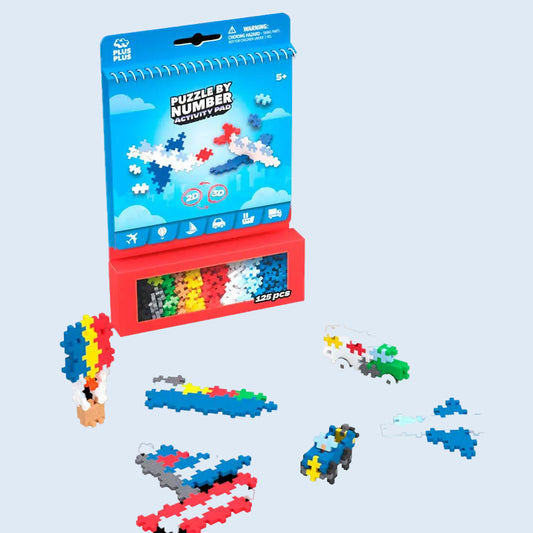 Plus Plus Puzzle Activity 125 piezas transportes