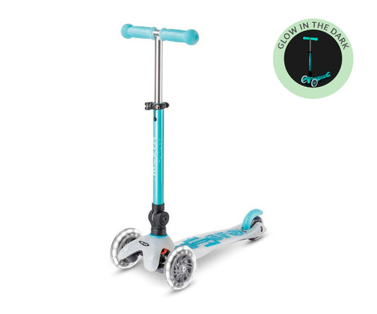 Micro Patinete Mini Deluxe plegable Orión Glow LED Azul