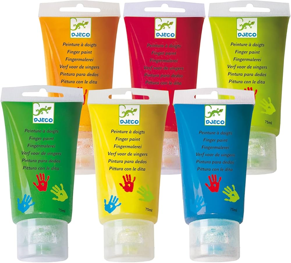 Djeco Pinturas para dedos 6 colores