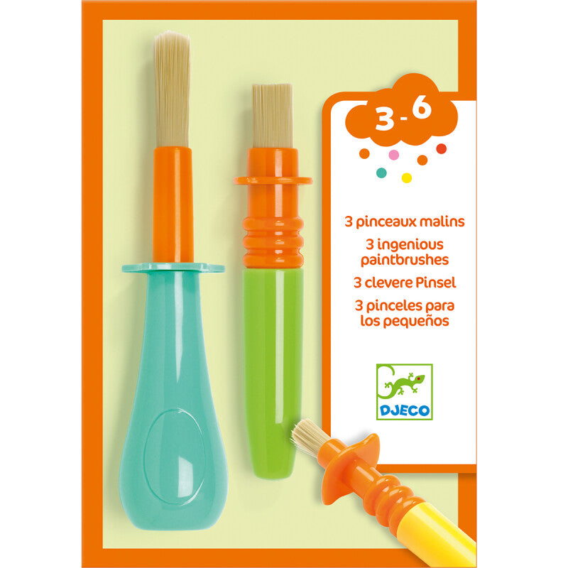 Djeco Pinceles Set 3 unidades
