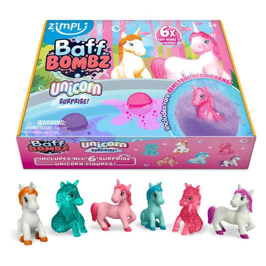 Zimpli Bombas de baño Sorpresa Pack 6 unicornios