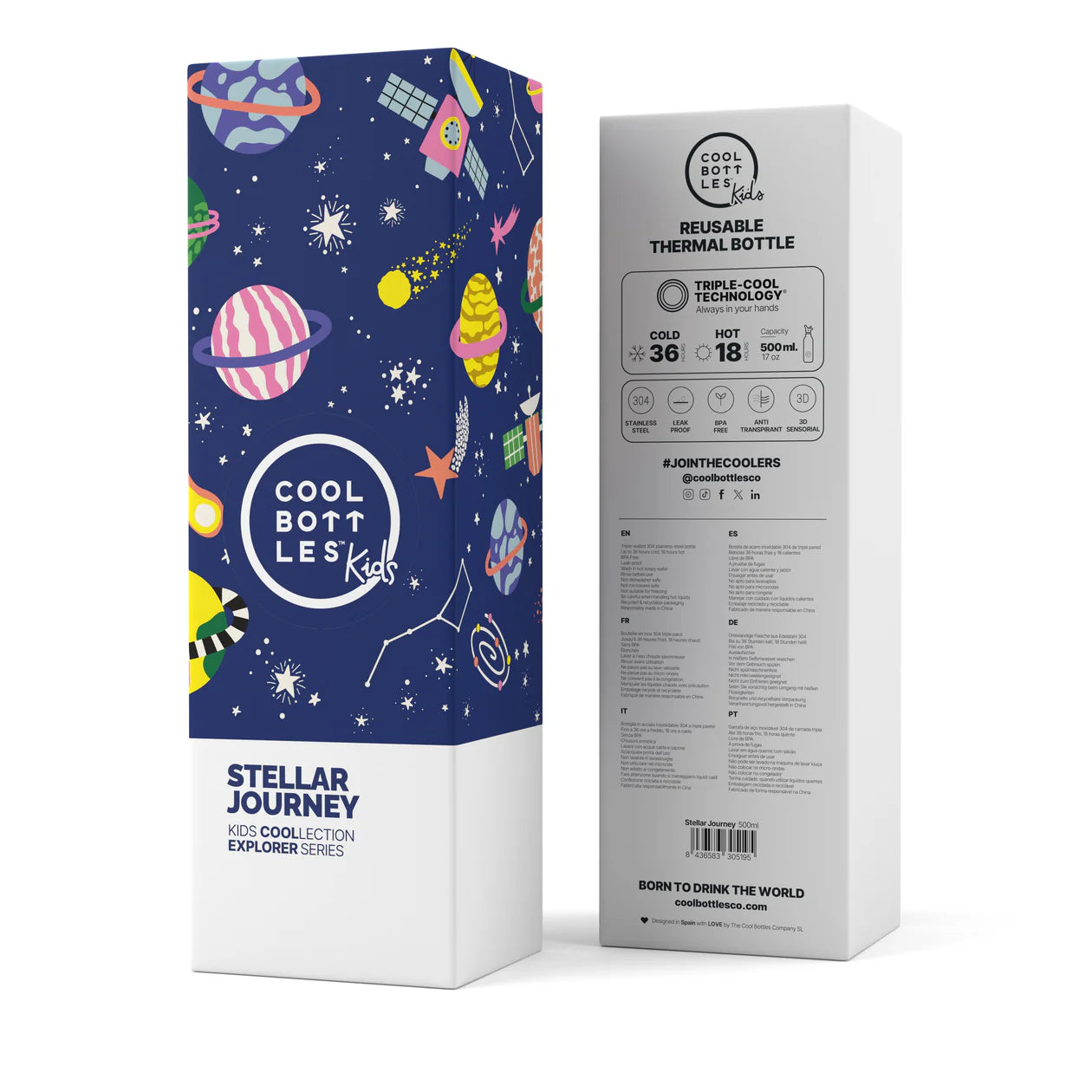 Cool Bottles Botella térmica 500 ml Stellar Journey