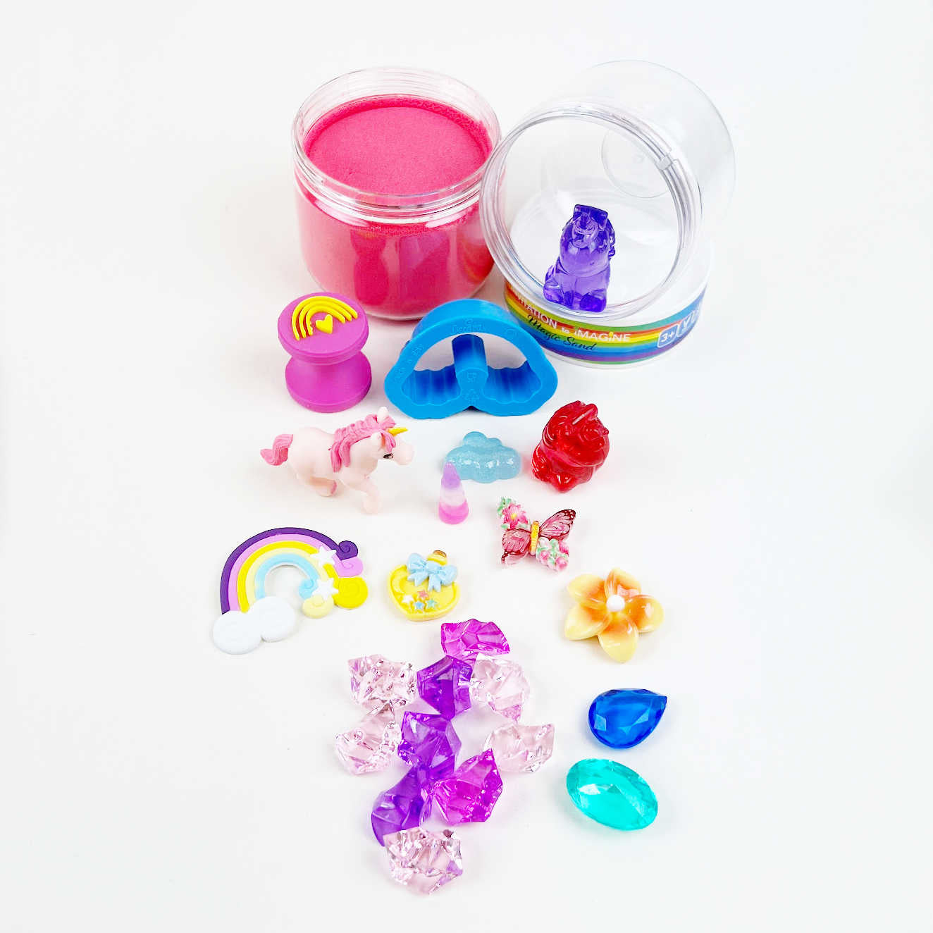 Invitationtoimagine Magic sand Unicorns & Rainbows Play Pot