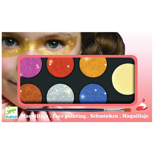 Djeco Maquillaje 6 colores Efecto purpurina