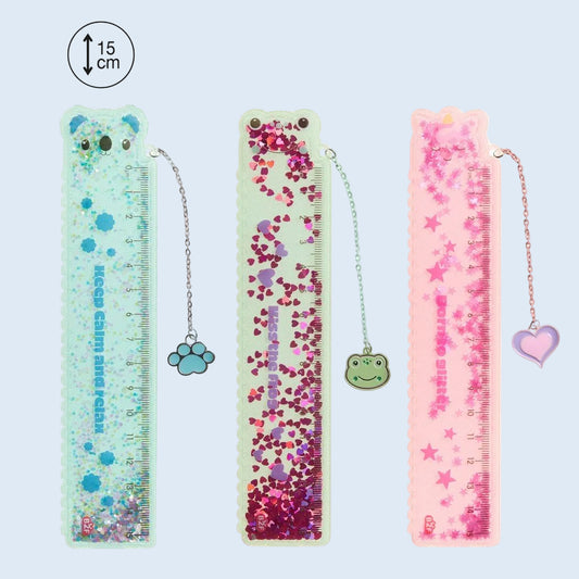 Back2fun Regla glitter 15 cm