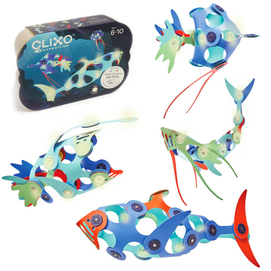 Clixo Ocean Creatures Pack 24 piezas