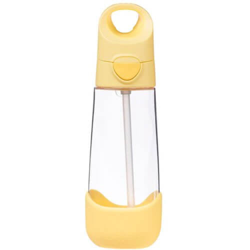 B.box Botella tritán con pajita 600ml Lemon twist