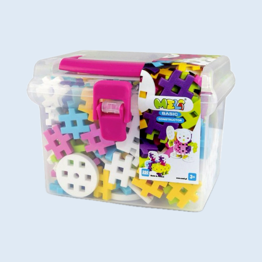 Meli Basic Constructor Travel box Pastel 250 piezas