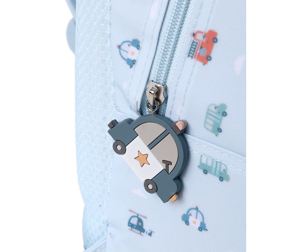 Tutete Mochila Mediana City Cars con llavero personalizable