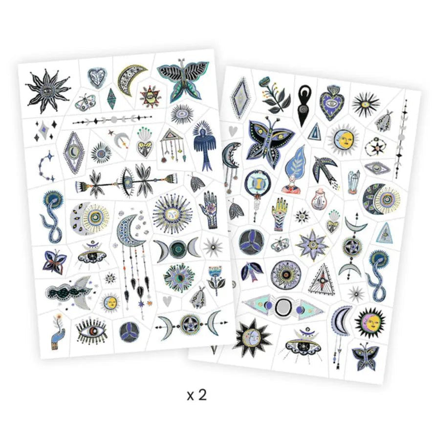 Djeco Tatuajes temporales Wicca