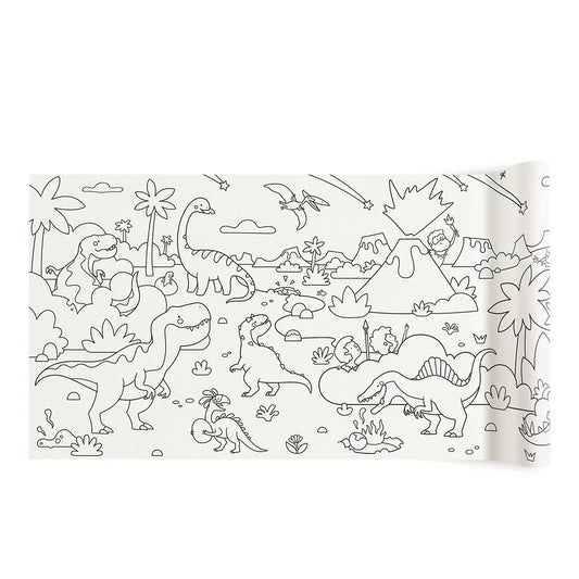 Mideer Rollo adhesivo para colorear Dinosaurios