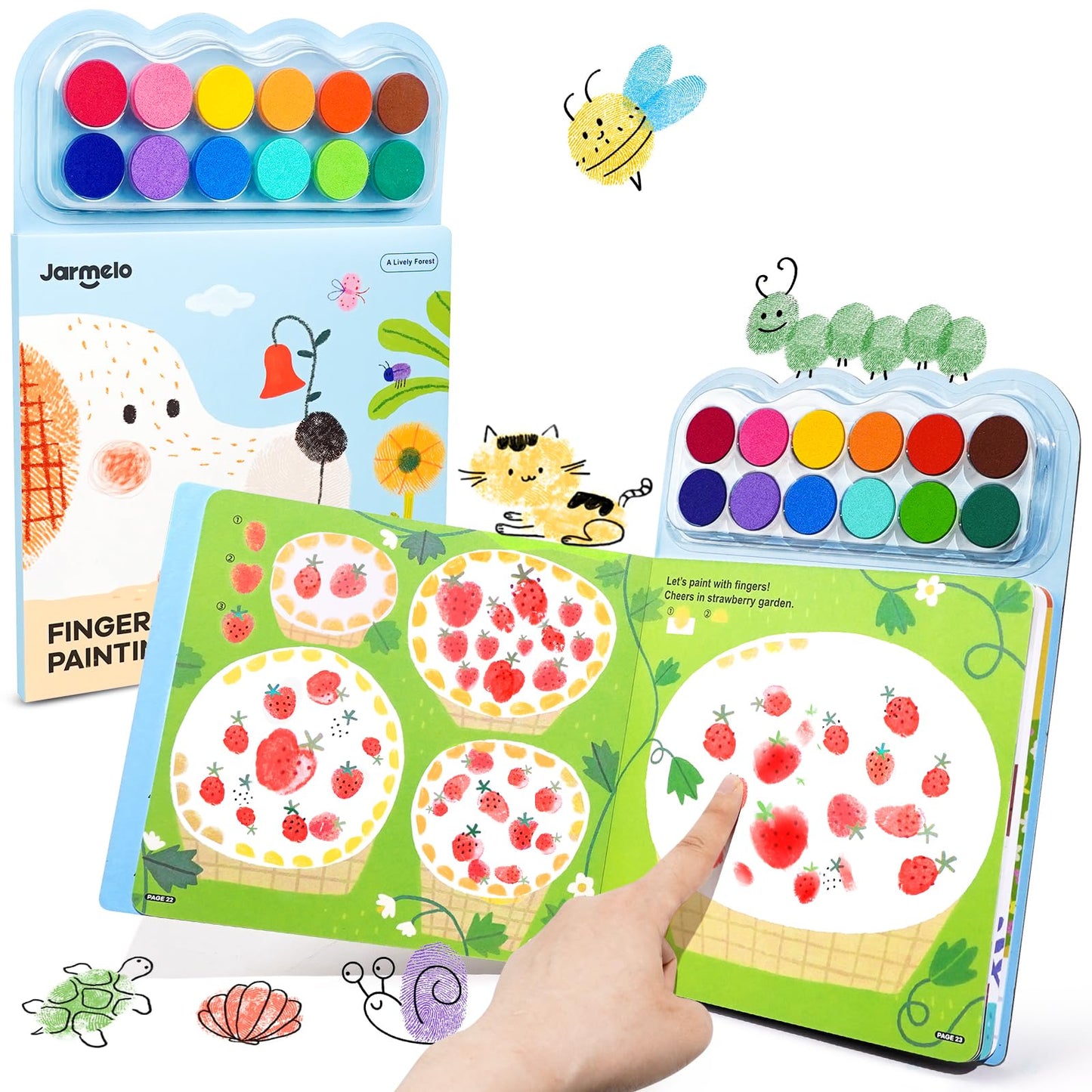 Jar Melo Finger Painting Cuaderno actividades