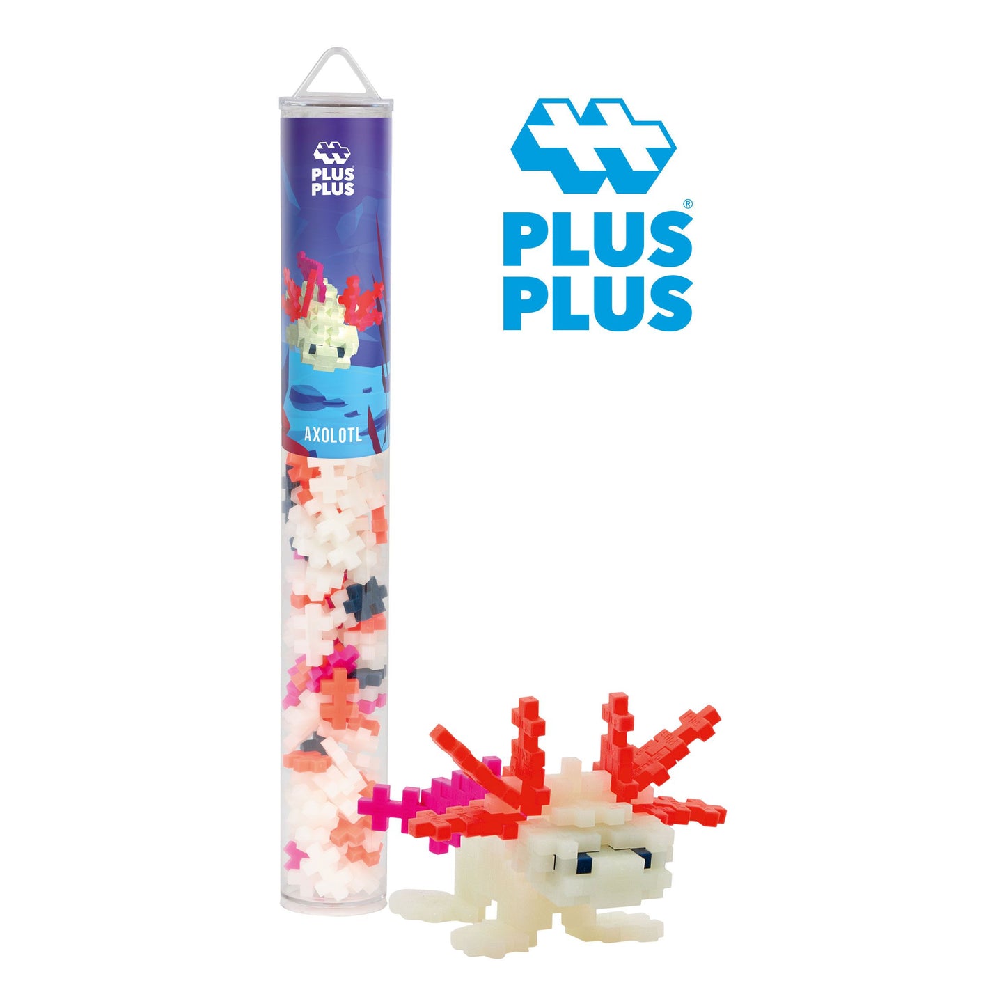 Plus Plus Tubo 100 piezas Axolotl