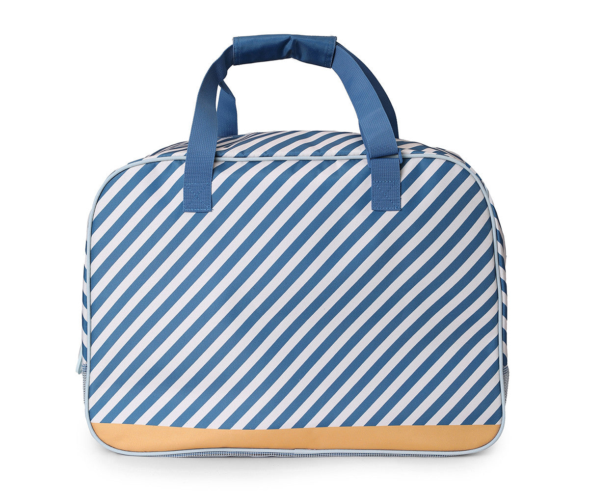 Tutete Bolso de playa con rejilla Stripes Blues & Beyond