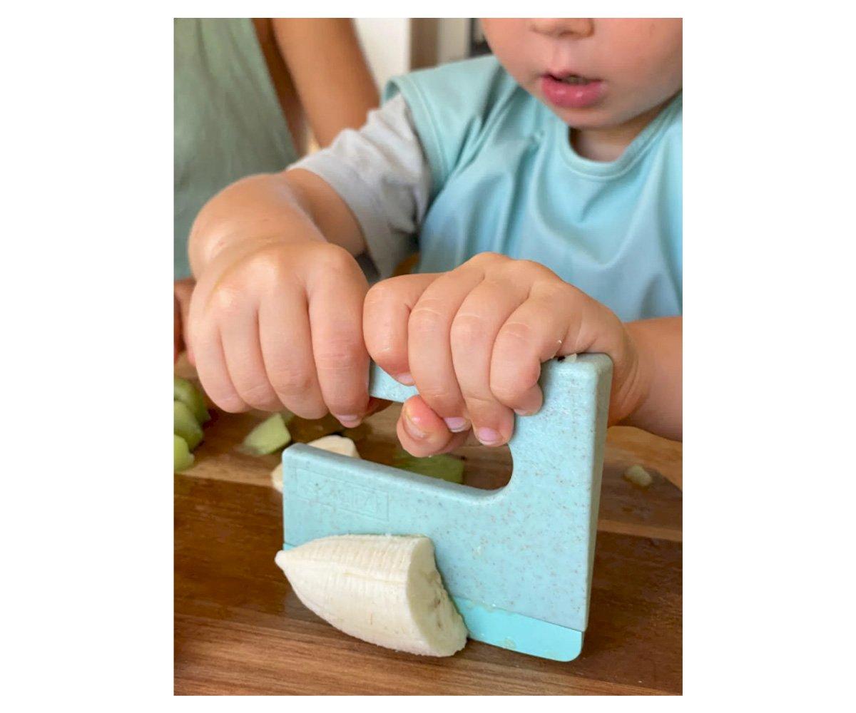 SKÅGFÄ Cuchillo seguro para niños Menta