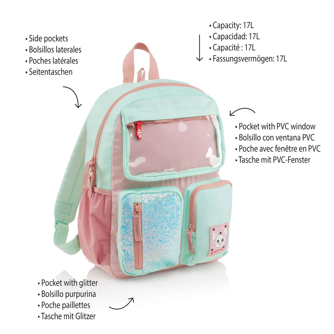 Back2fun Mochila Rosa y menta