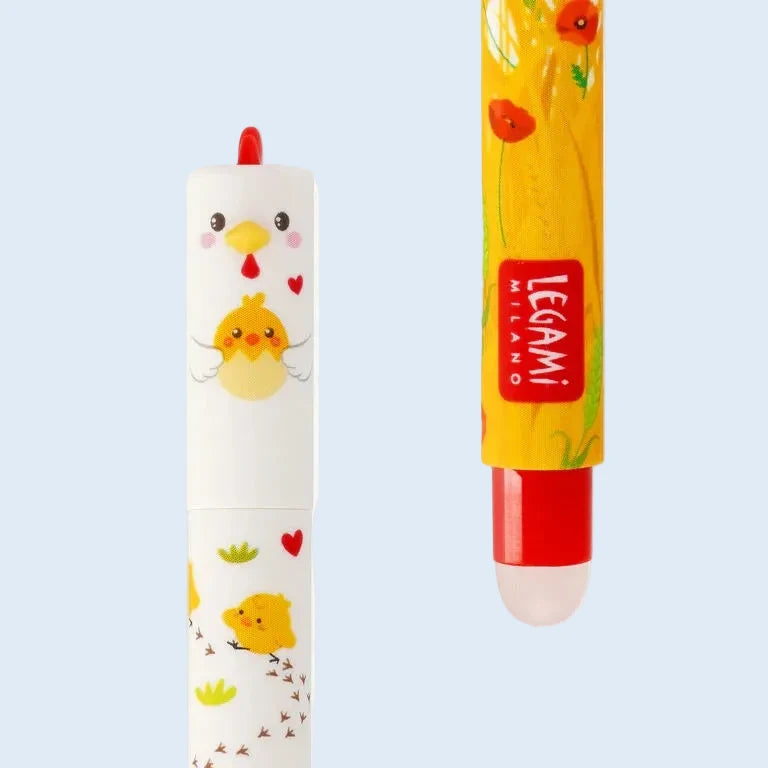 Legami Bolígrafo de gel borrable Gallina