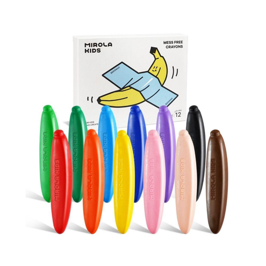 Jarmelo Crayones cera de abeja Plátano 12 colores