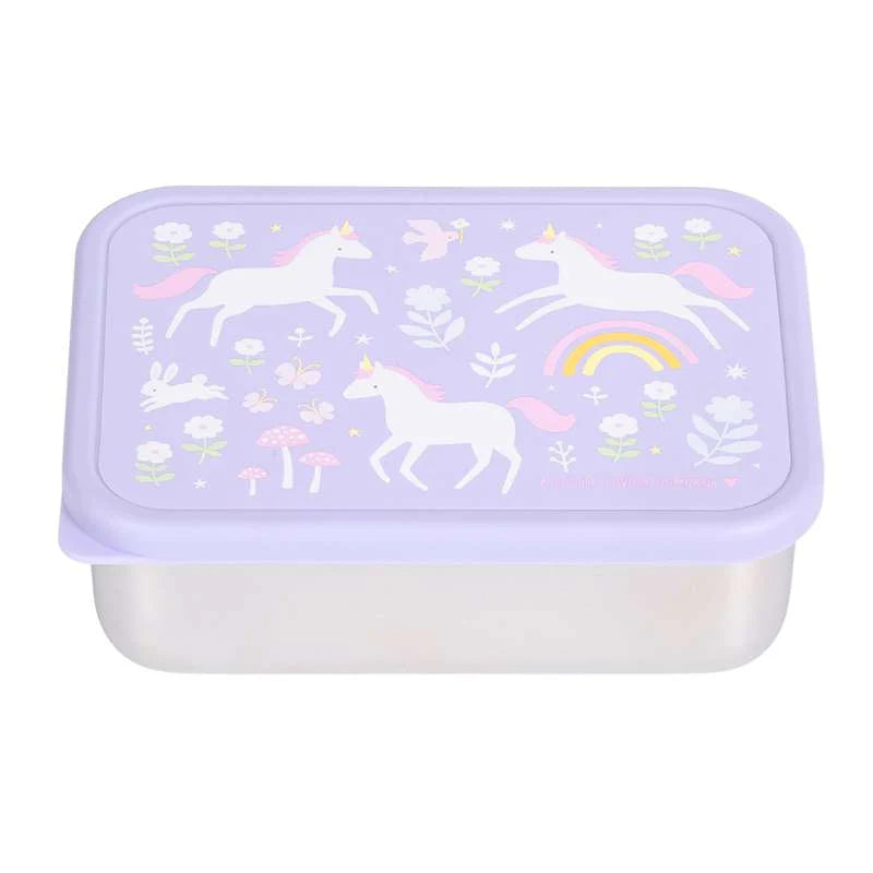 A little lovely company Caja almuerzo acero Unicornios