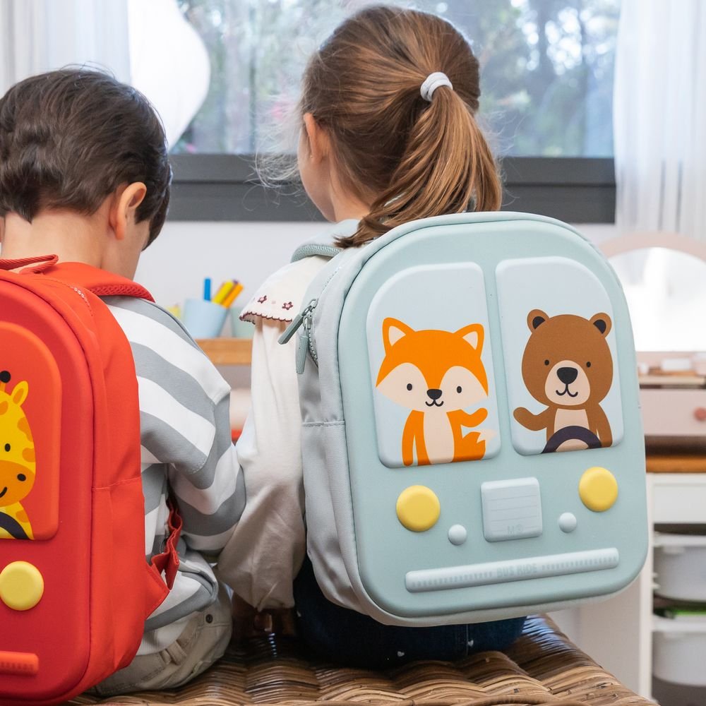 Miquelrius Mochila guardería Bus Celeste