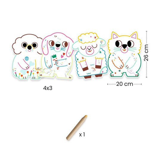 Djeco Baby Colorear Animales domésticos