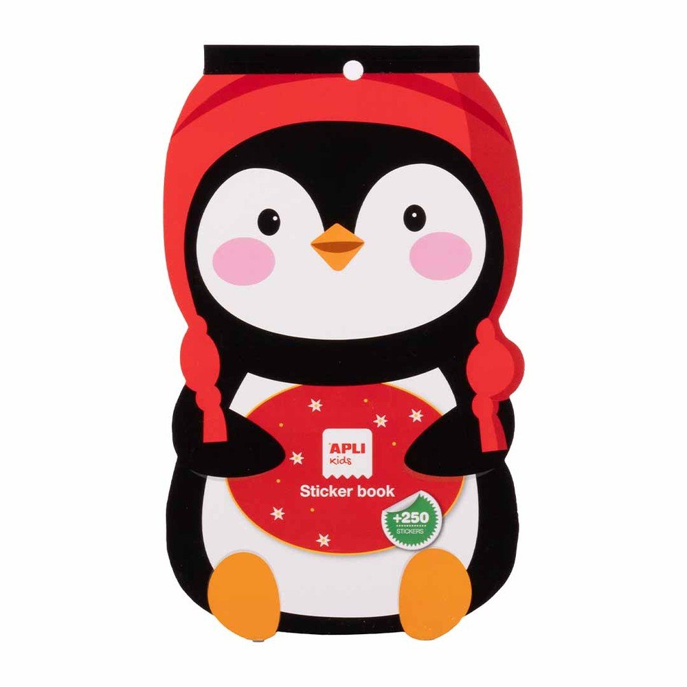 Libreta pegatinas Pingüino Navidad - Apli kids