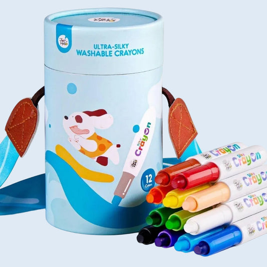 Jar Melo Crayones ultra suaves lavables 12 o 24 colores