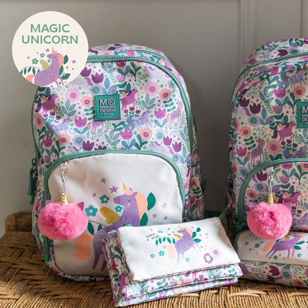 MiquelRius Estuche portatodo Cuádruple Unicornios