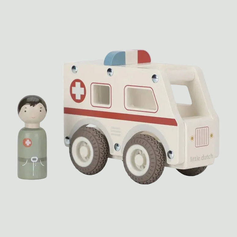 Little Dutch Ambulancia de madera