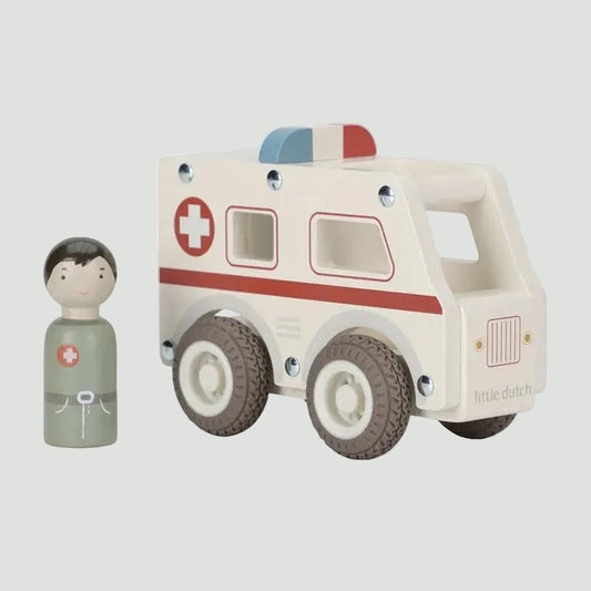Little Dutch Ambulancia de madera