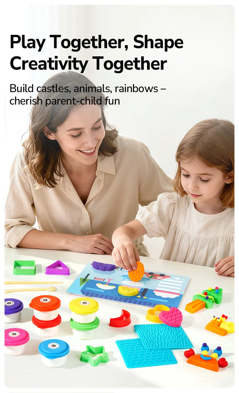 Set plastilina, formas y texturas - Mideer