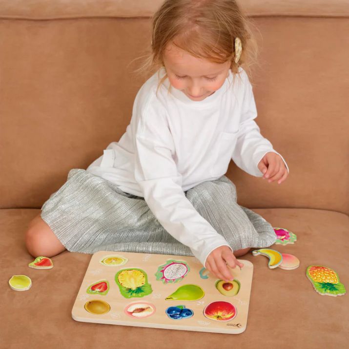 Classic World Puzzle madera encajable Frutas