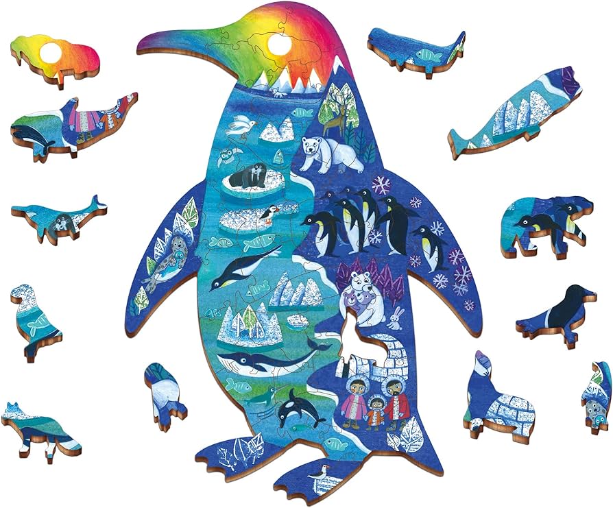 Ludattica Woody puzzle Animales polares