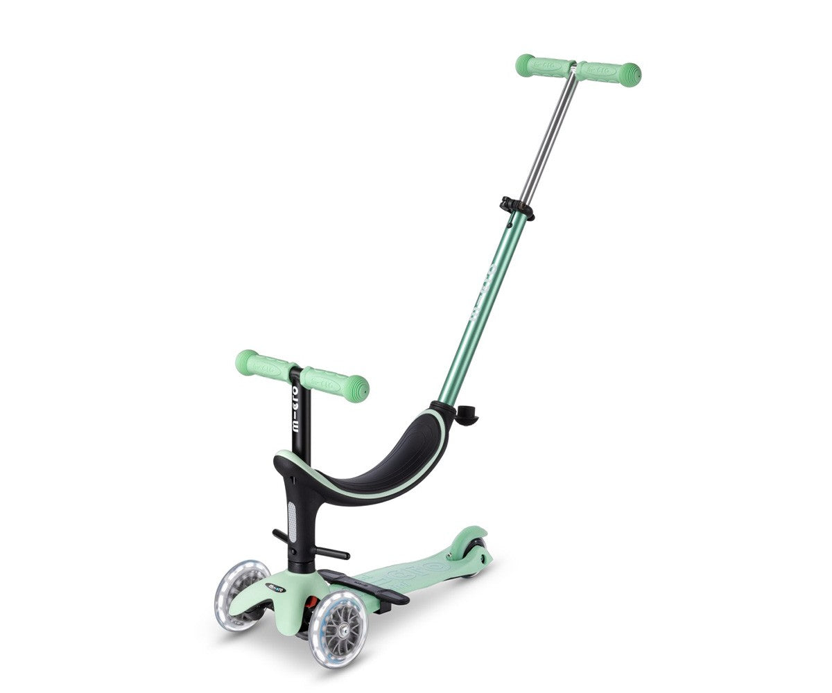Micro Patinete mini2grow Deluxe LED Menta