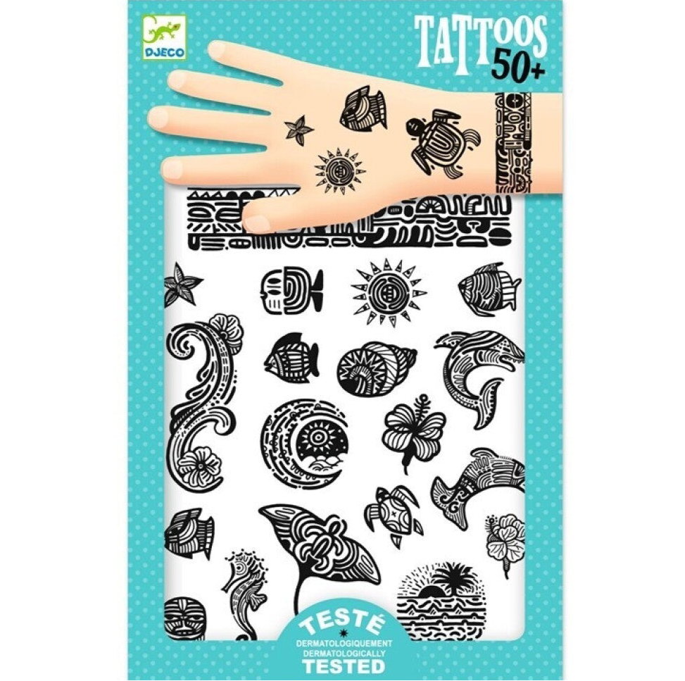 Djeco Tatuajes temporales Polinesia