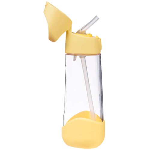B.box Botella tritán con pajita 600 ml Lemon twist