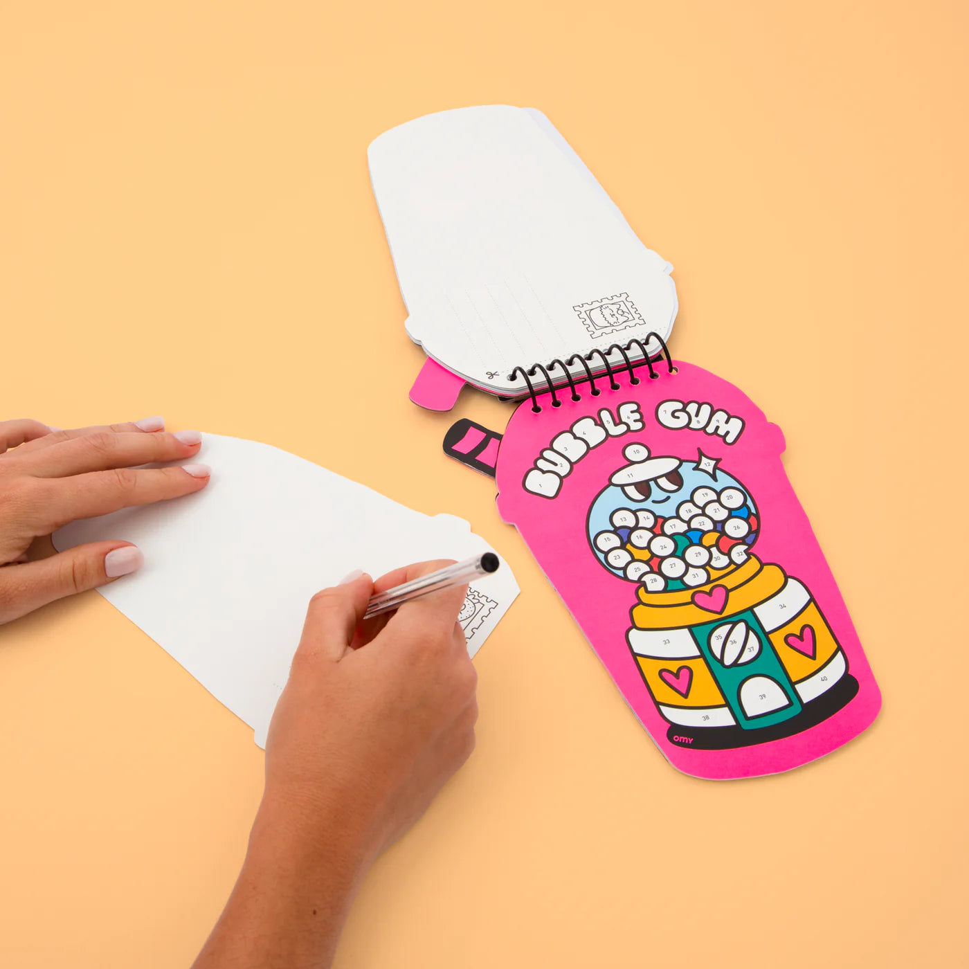 Omy Libreta de pegatinas enumeradas Bubble Tea