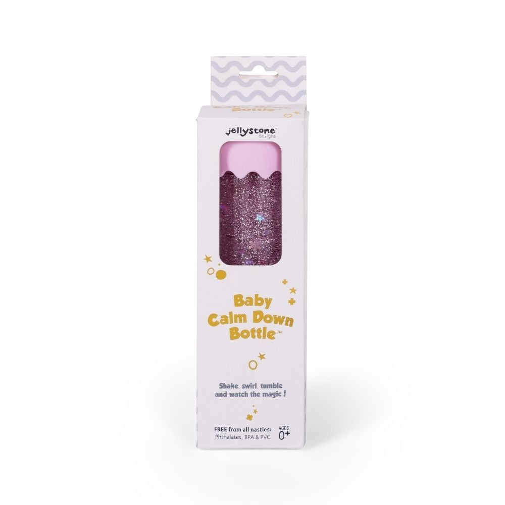 Jellystone Botella sensorial flotante Baby Rosa