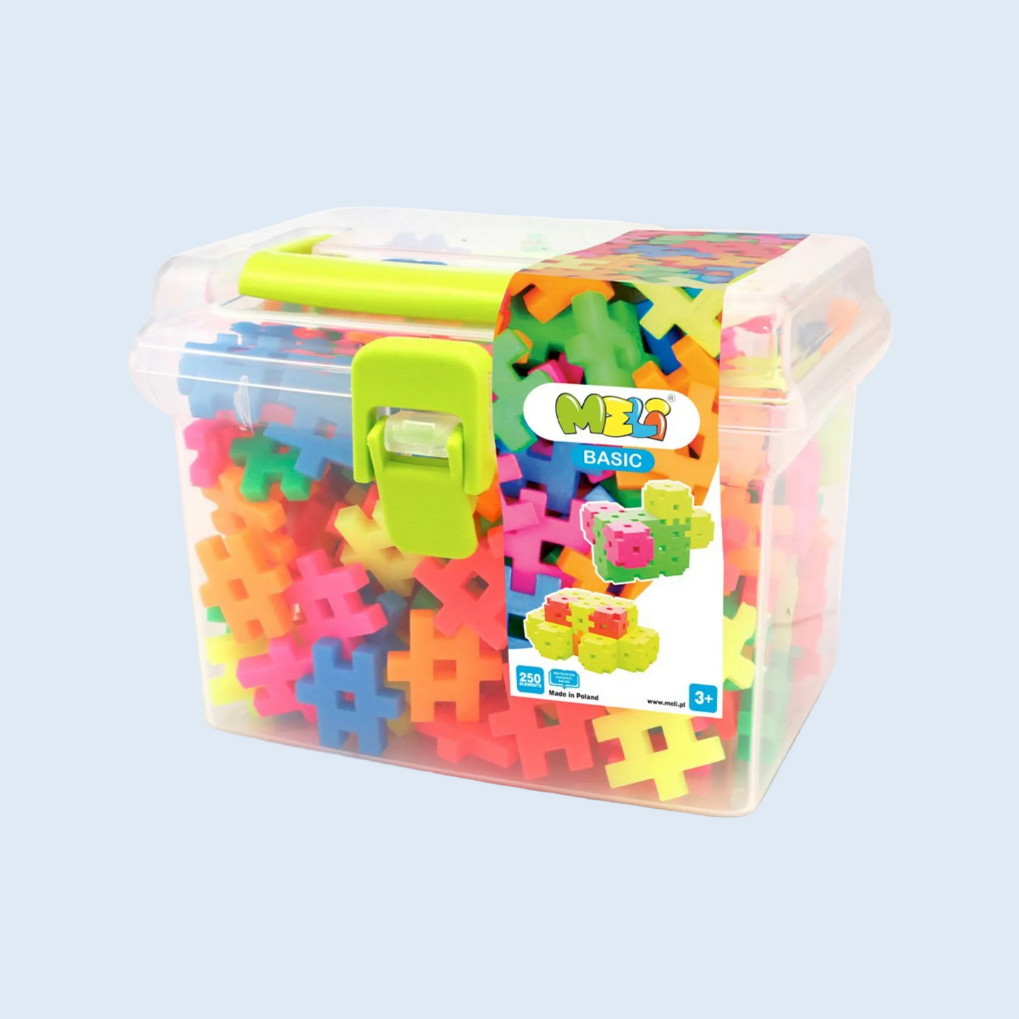 Meli Basic Travel Box Neón 250 piezas