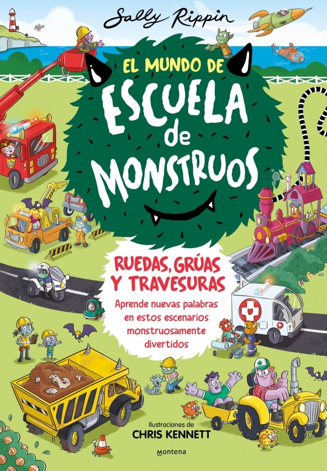 El mundo de Escuela de monstruos Ruedas, grúas y travesuras