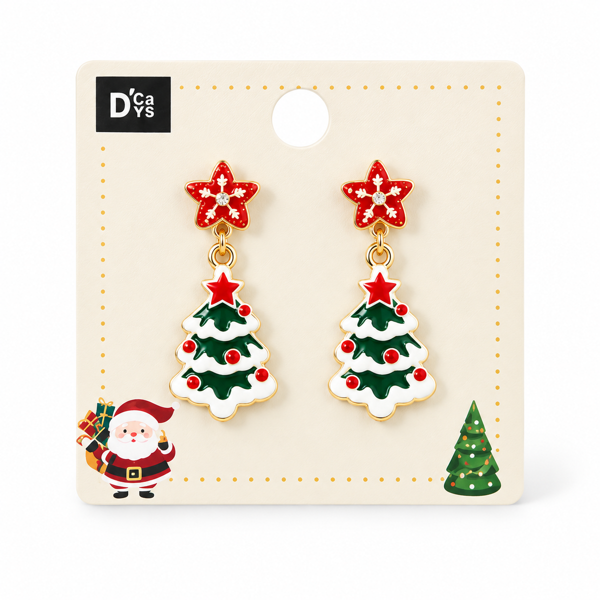 Pendientes navideños