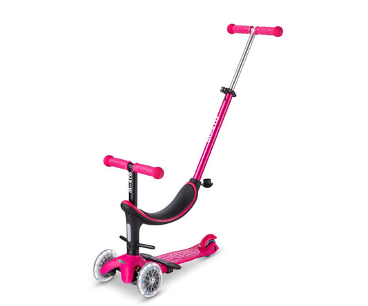 Micro Patinete mini2grow Deluxe LED Rosa
