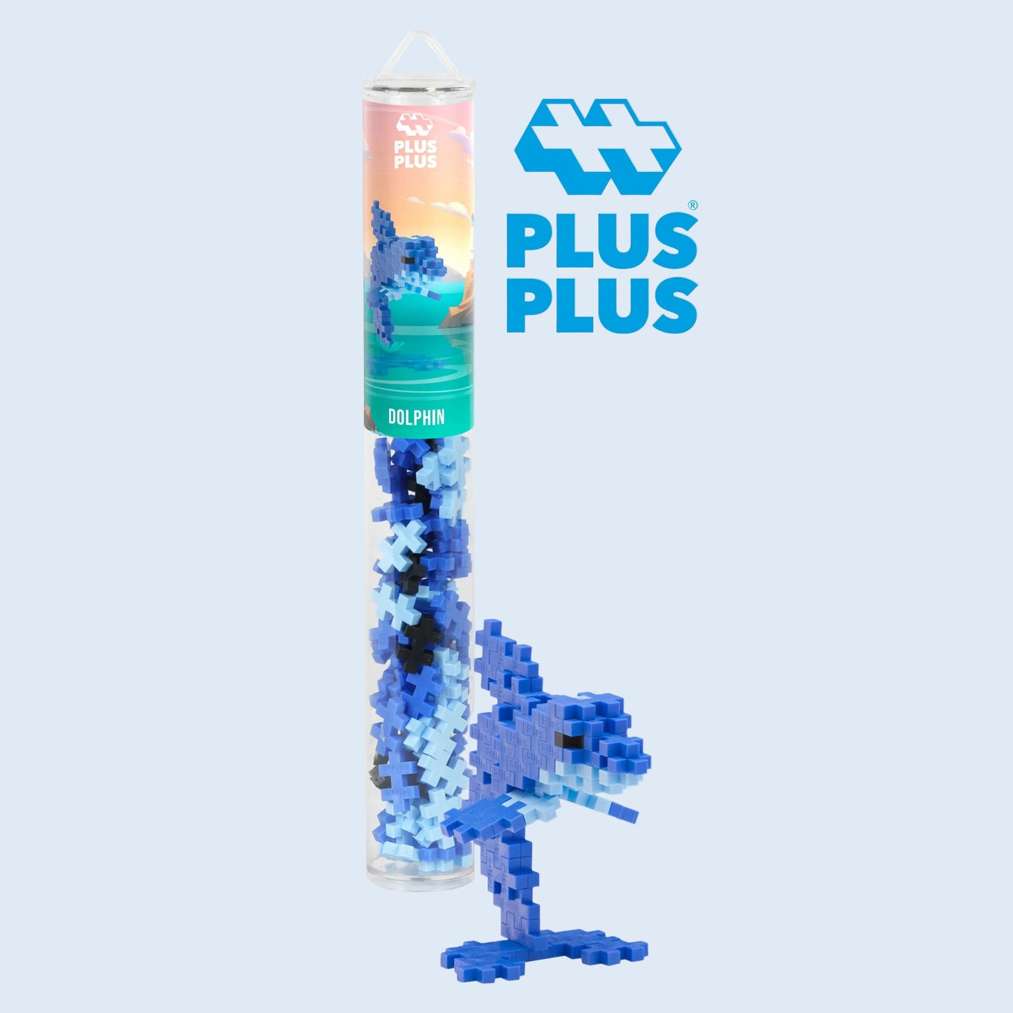 Plus Plus Tubo 100 piezas Delfín