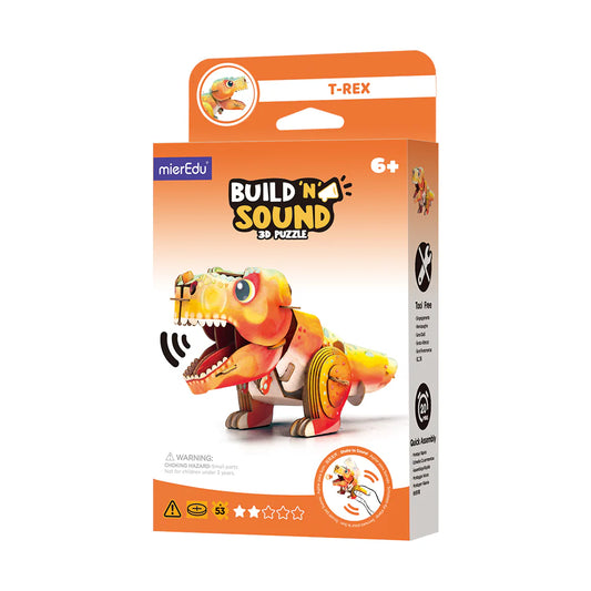 MierEdu Mini Puzzle 3D con sonido T-Rex