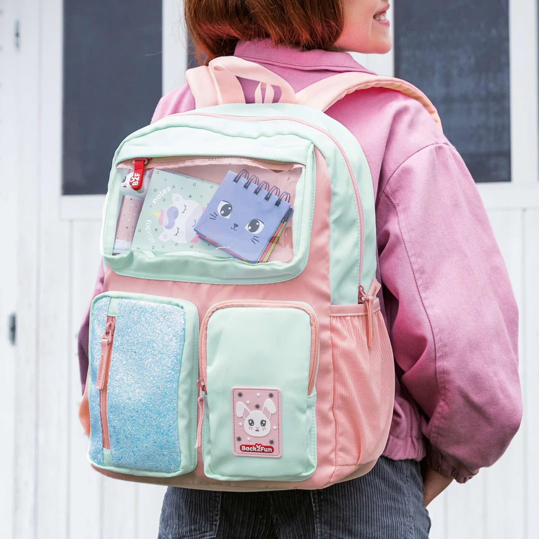 Back2fun Mochila Rosa y menta