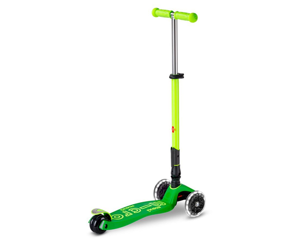 Micro Patinete Maxi Deluxe Plegable Neón Verde/amarillo