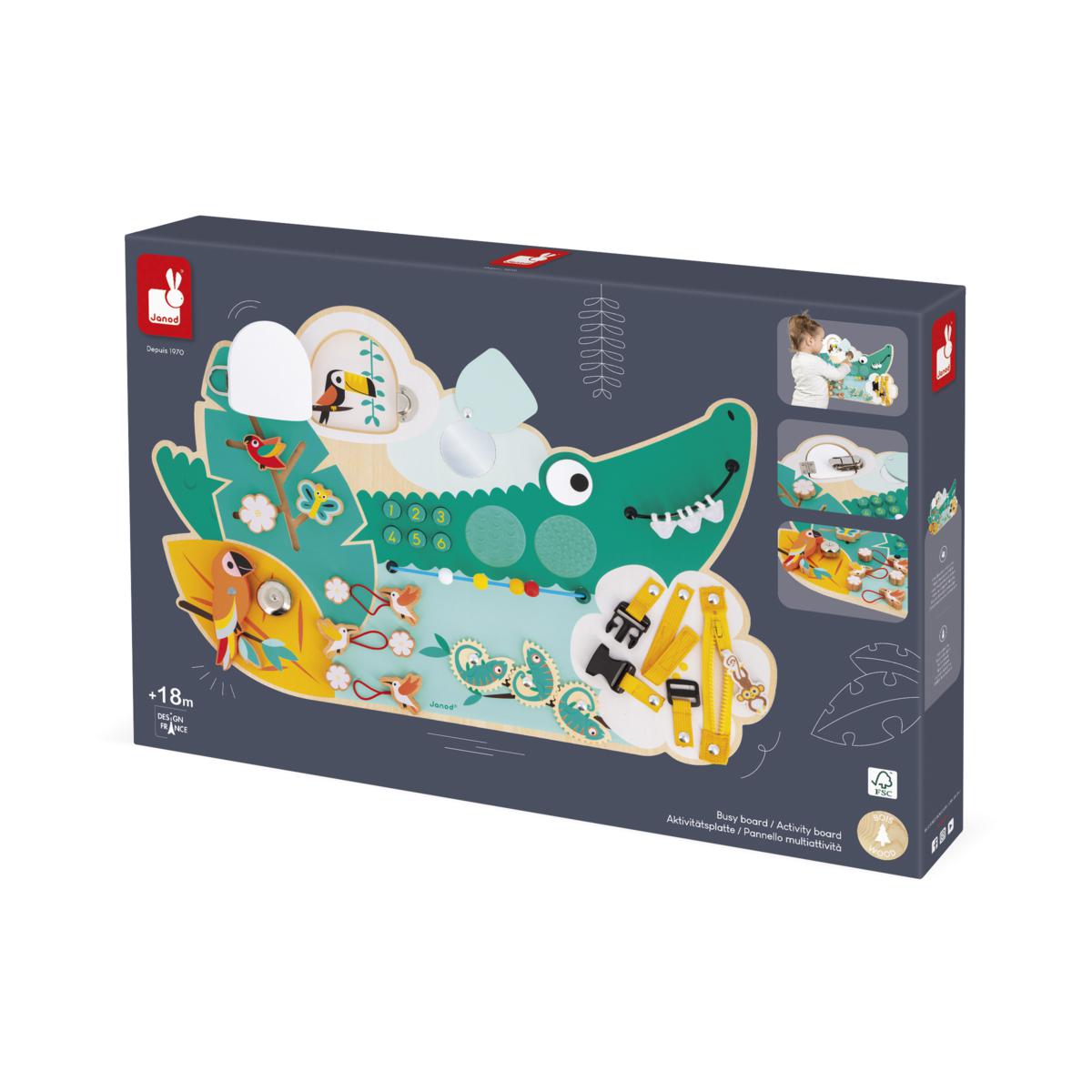 Janod Panel Montessori Cocodrilo