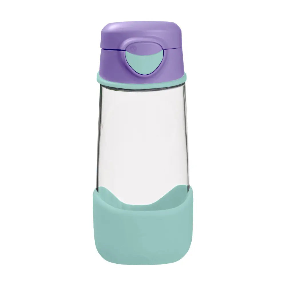 B.box Botella tritán con boquilla 600 ml Lilac Pop