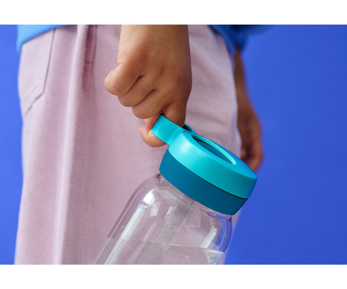 Mepal Botella de Plástico con Pajita Campus 450ml Forest