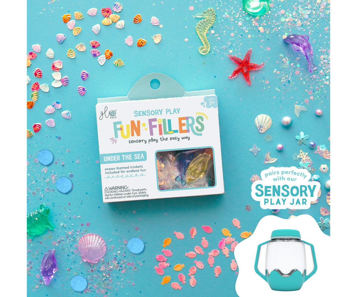 Glopals Recambio universal Botella sensorial Bajo el mar
